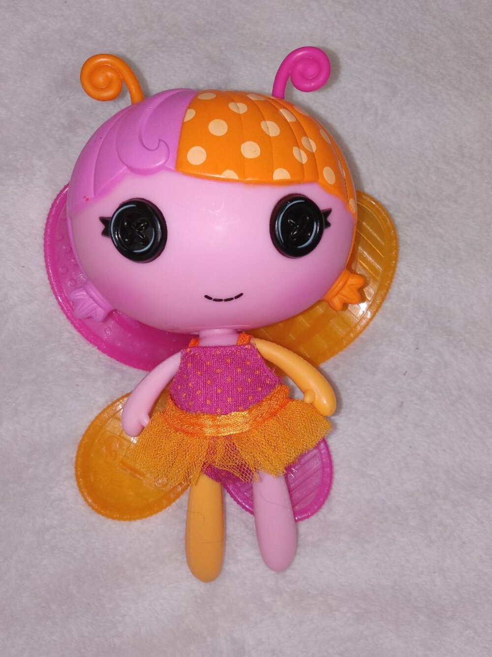 Lalaloopsy Littles Fairy Tulip Doll 2012 Pink Orange Butterfly Wings